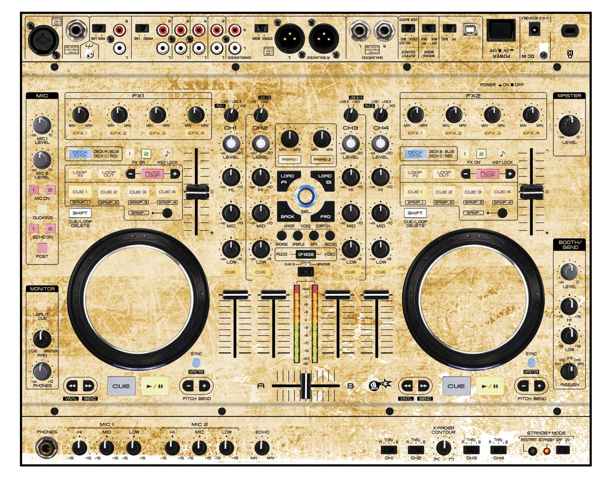 Denon DJ MC 6000 Skin Reverb