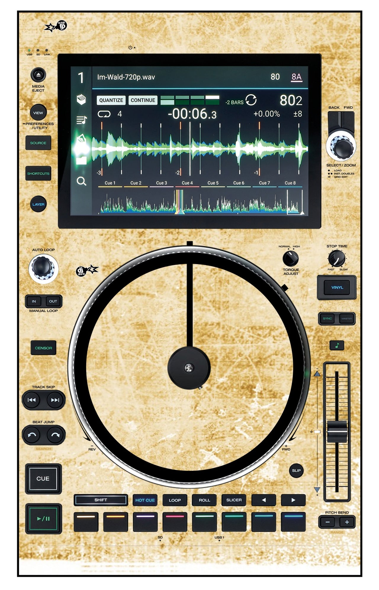 Denon DJ SC 6000 M Skin Reverb