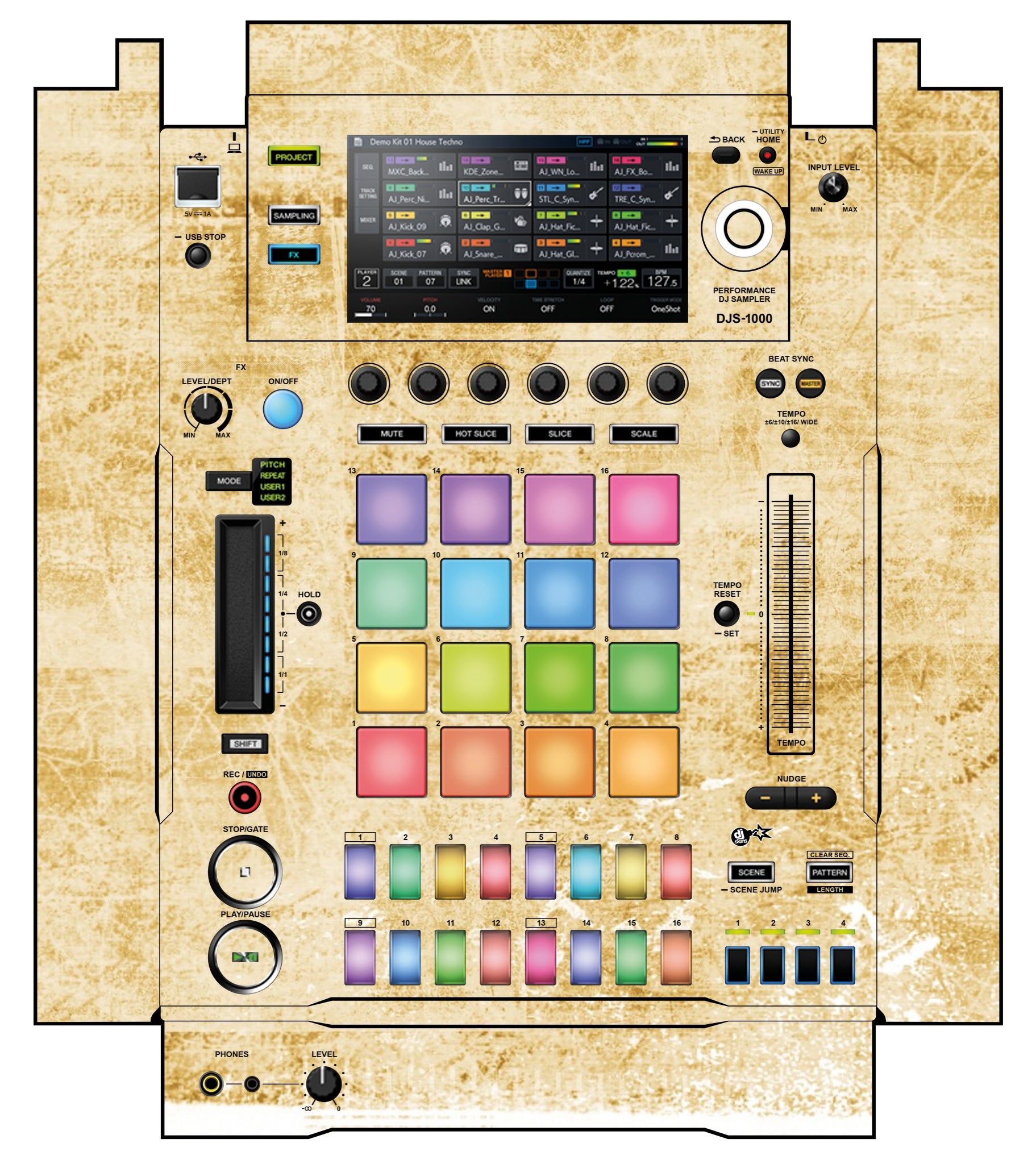 Pioneer DJ DJS 1000 Skin Reverb