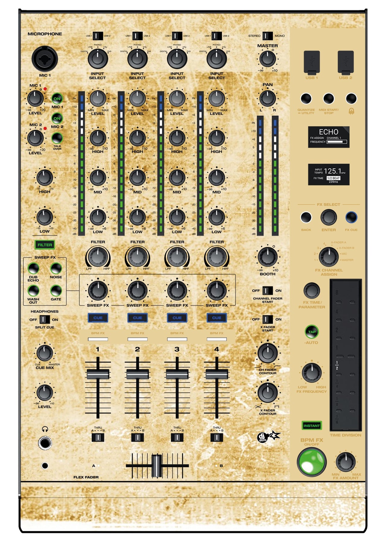 Denon DJ X 1850 Skin Reverb