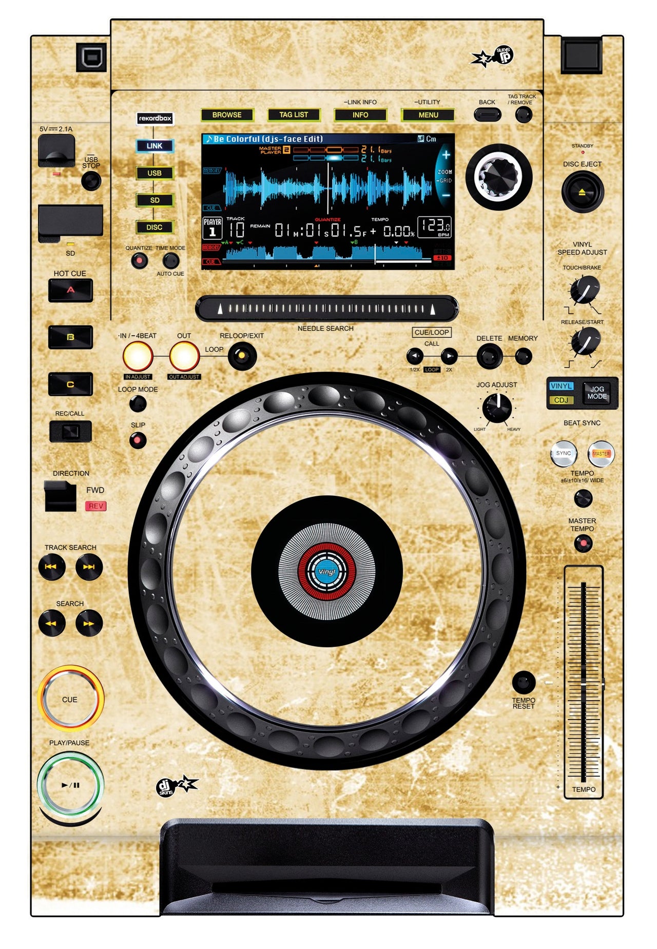 Pioneer DJ CDJ 2000 NEXUS Skin Reverb