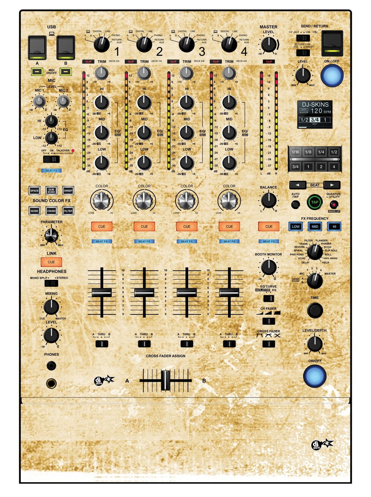 Pioneer DJ DJM 900 NEXUS 2 Skin Reverb