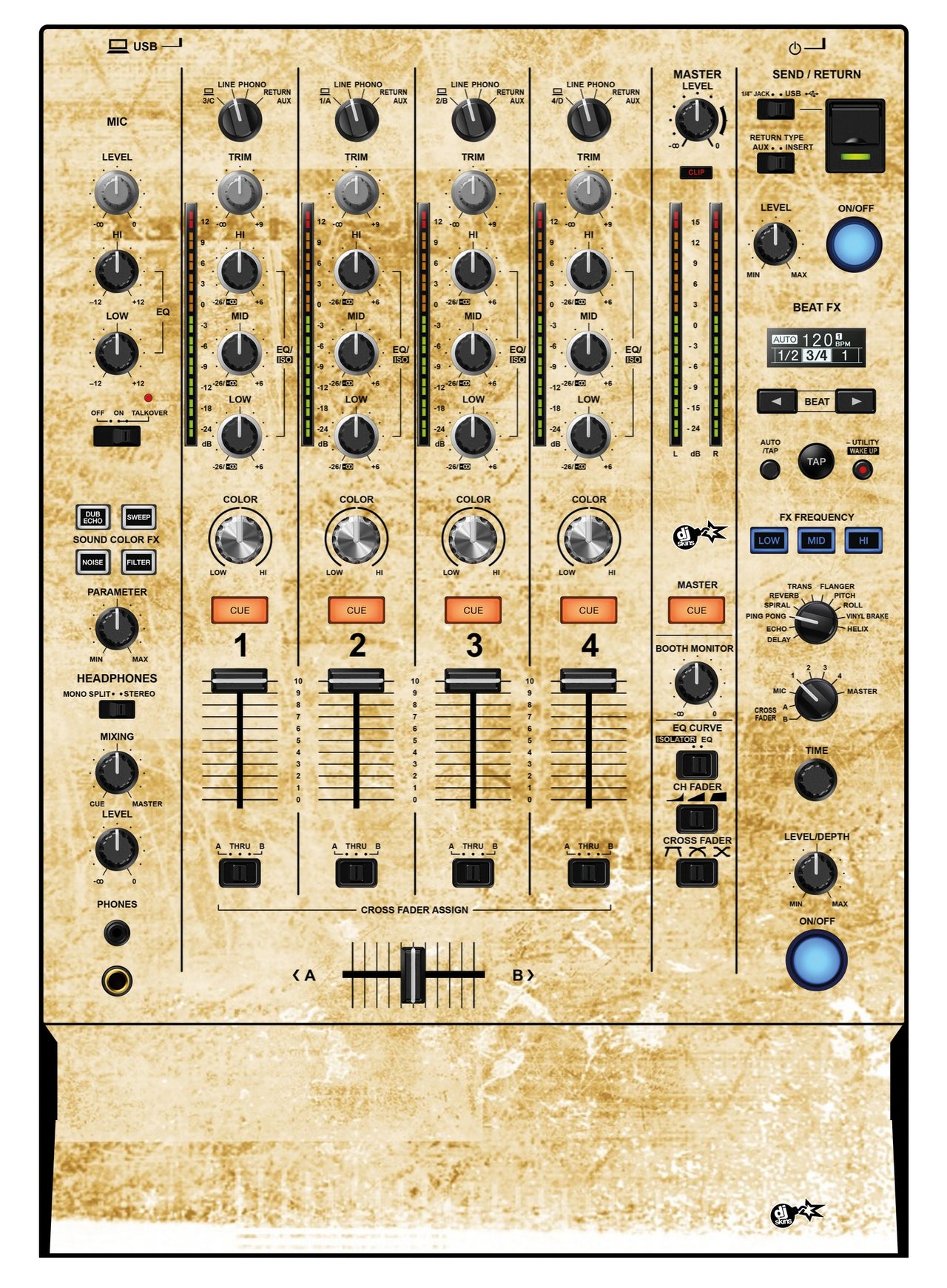 Pioneer DJ DJM 750 MK2 Skin Reverb