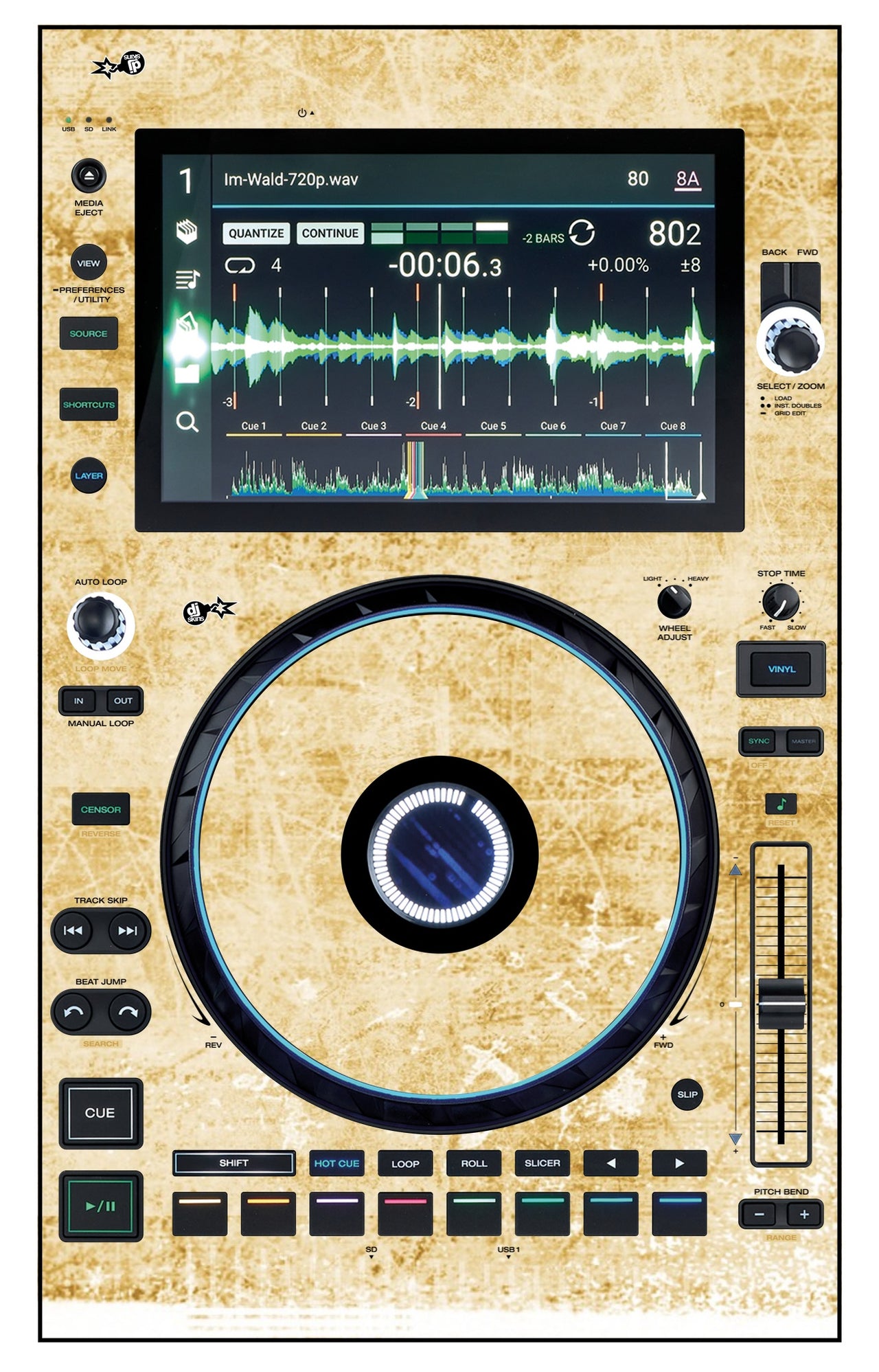 Denon DJ SC 6000 Skin Reverb