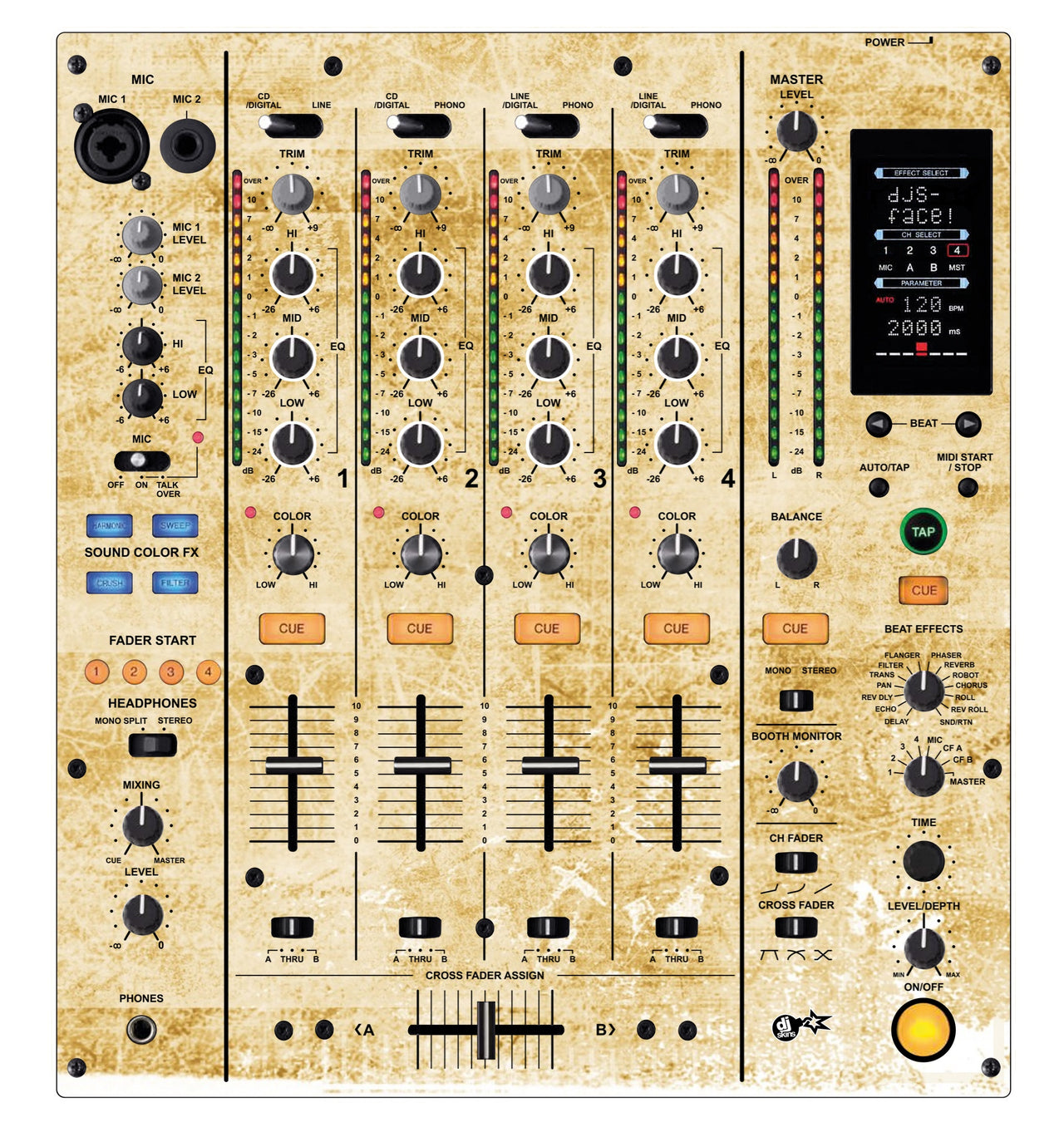Pioneer DJ DJM 800 Skin Reverb