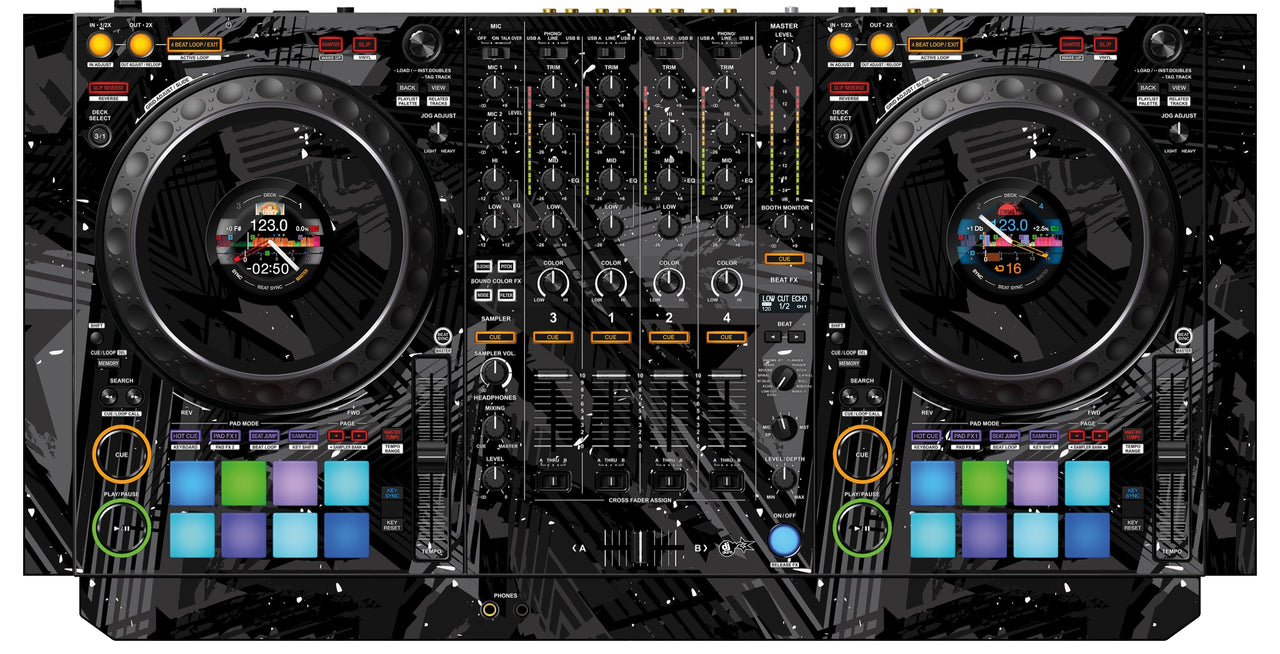 Pioneer DJ DDJ 1000 Skin Ridge Black