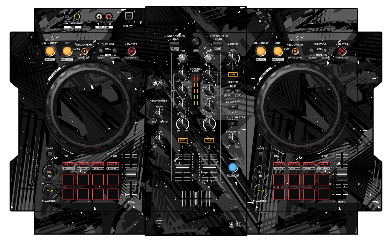 Pioneer DJ DDJ 400 Skin Ridge Black
