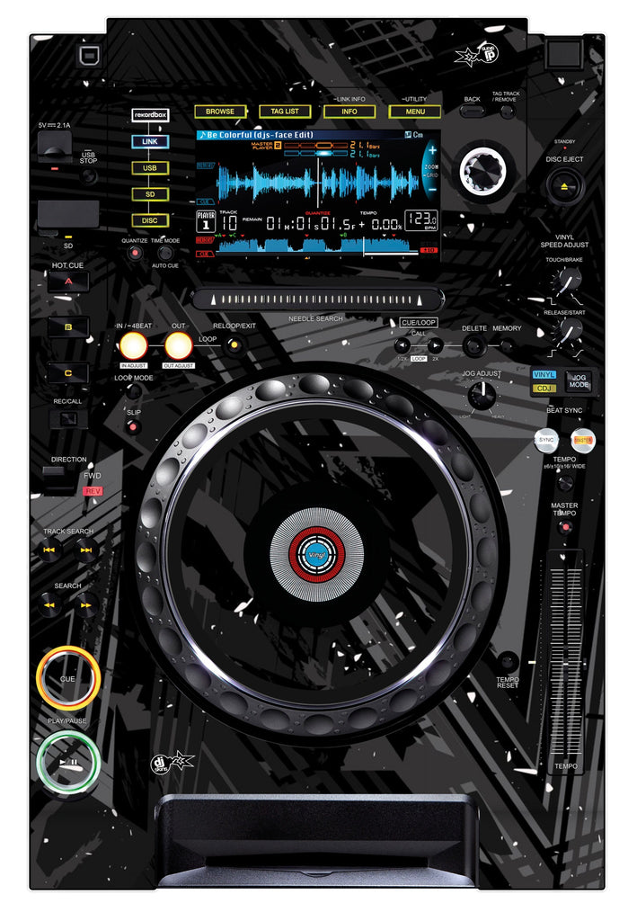 Pioneer DJ CDJ 2000 NEXUS Skin Ridge Black