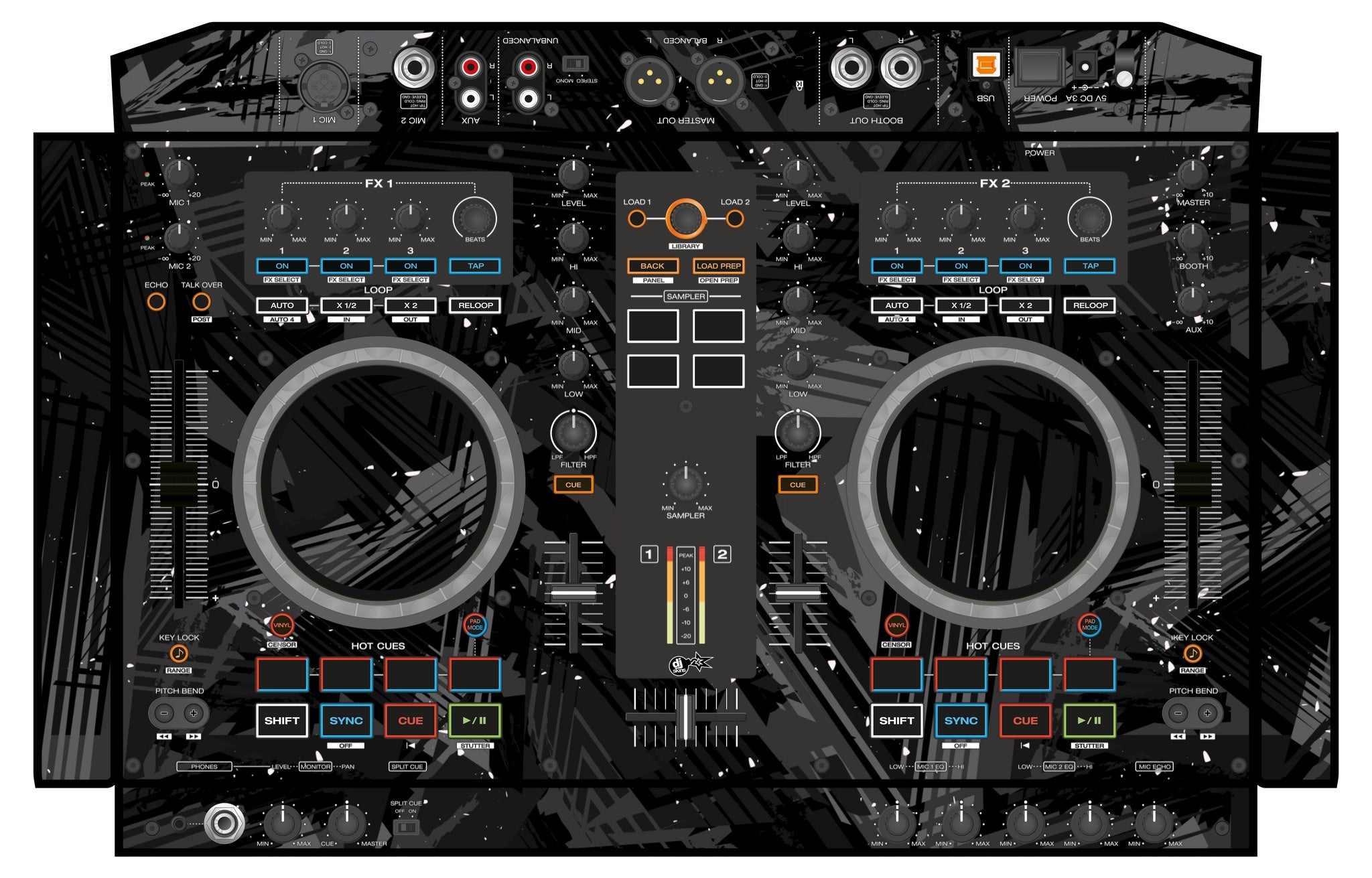 Denon DJ MC 4000 Skin Ridge Black