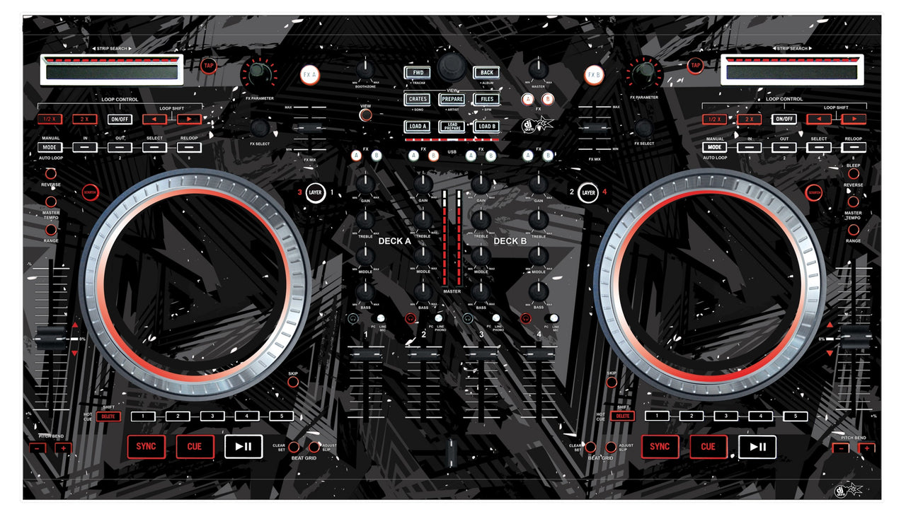 Numark NS 6 Skin Ridge Black