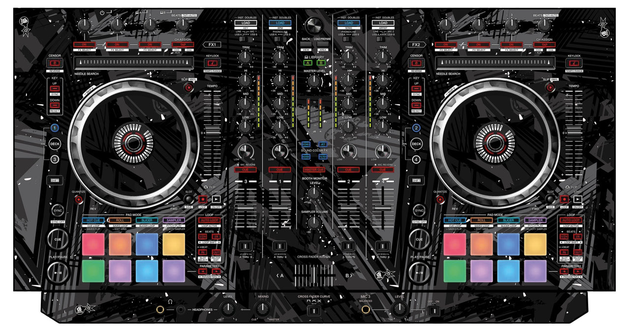 Pioneer DJ DDJ SX 3 Skin Ridge Black