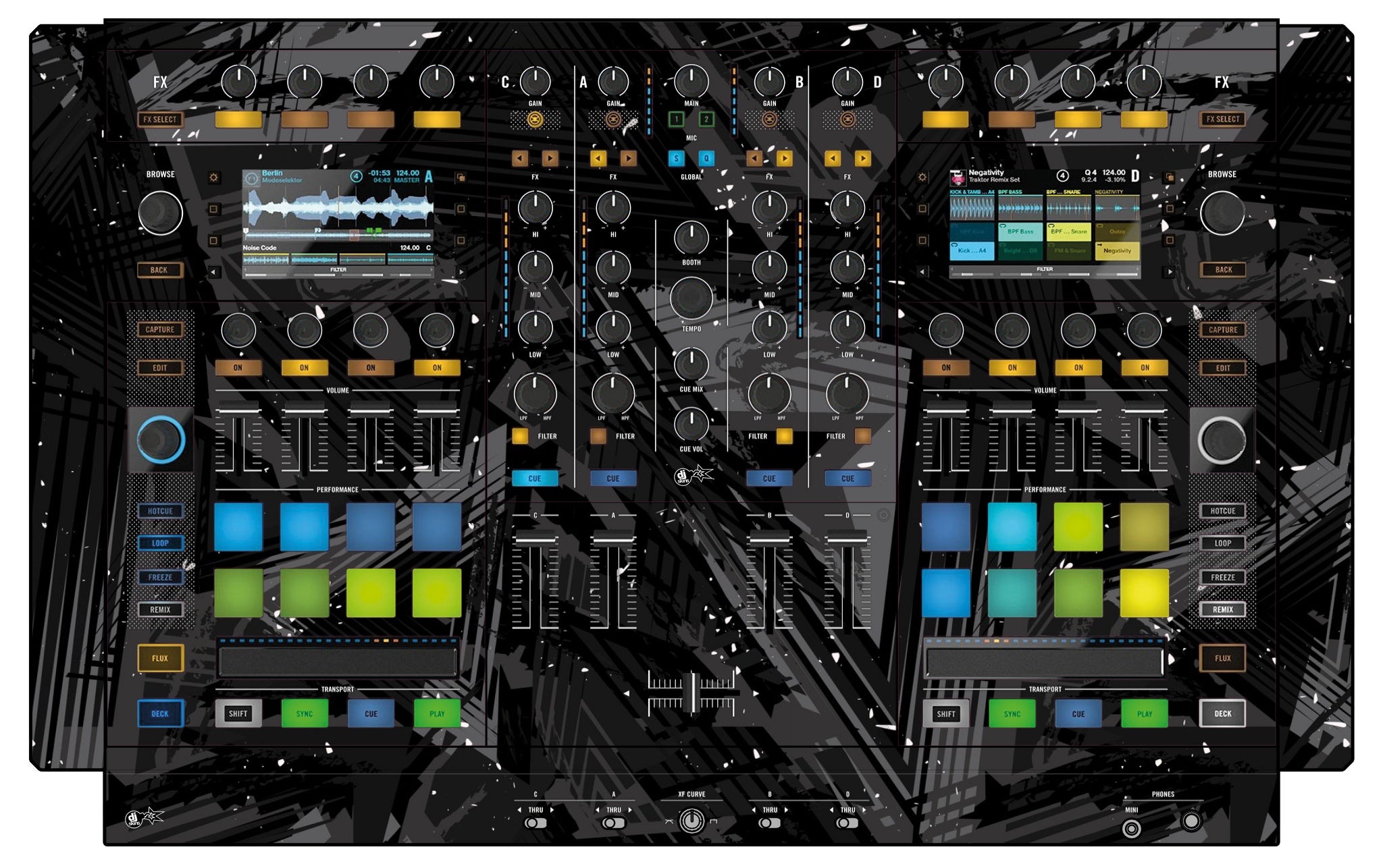 Native Instruments S8 Skin Ridge Black