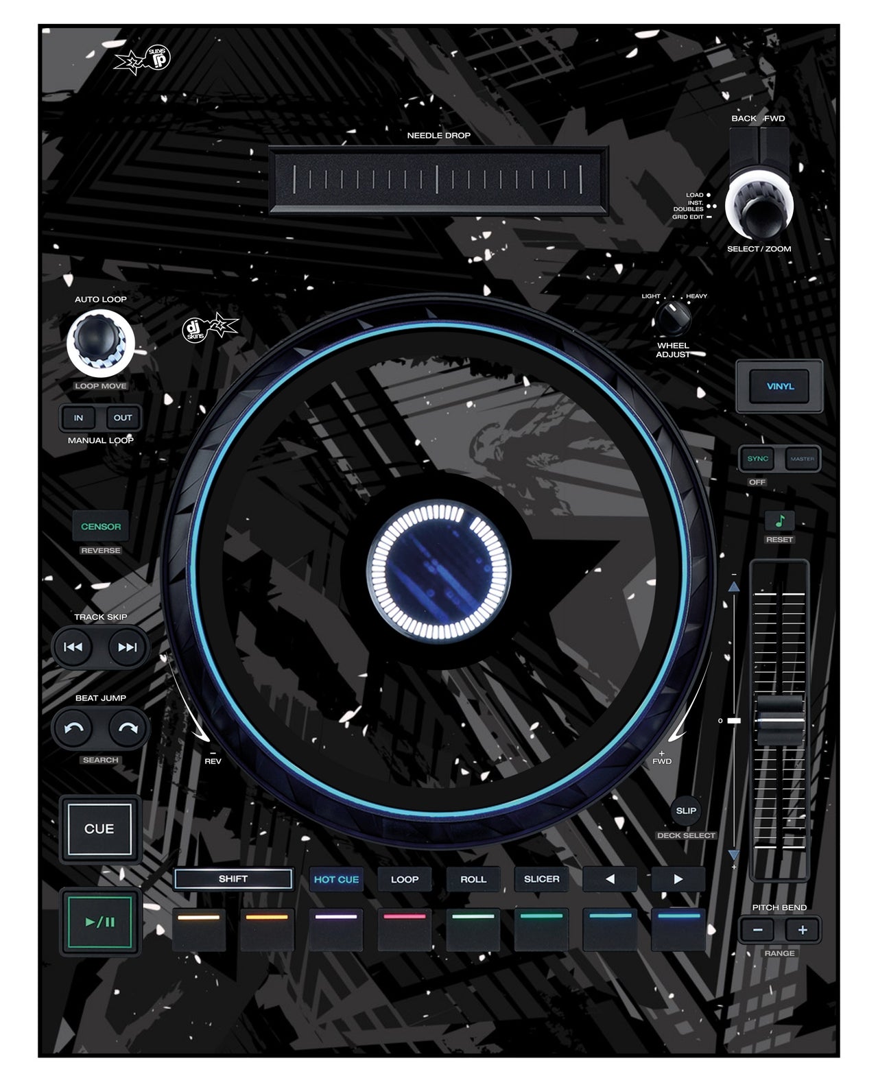 Denon DJ LC 6000 Skin Ridge Black