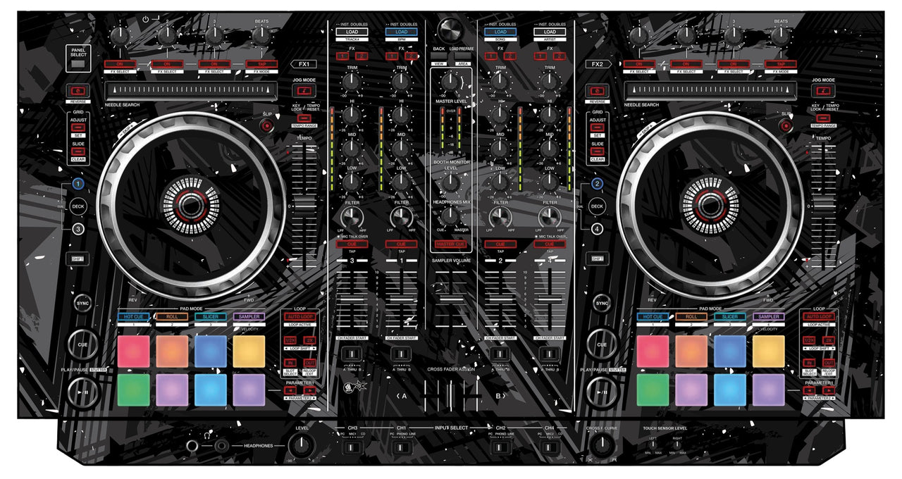 Pioneer DJ DDJ SX Skin Ridge Black