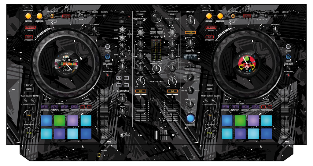 Pioneer DJ DDJ 800 Skin Ridge Black