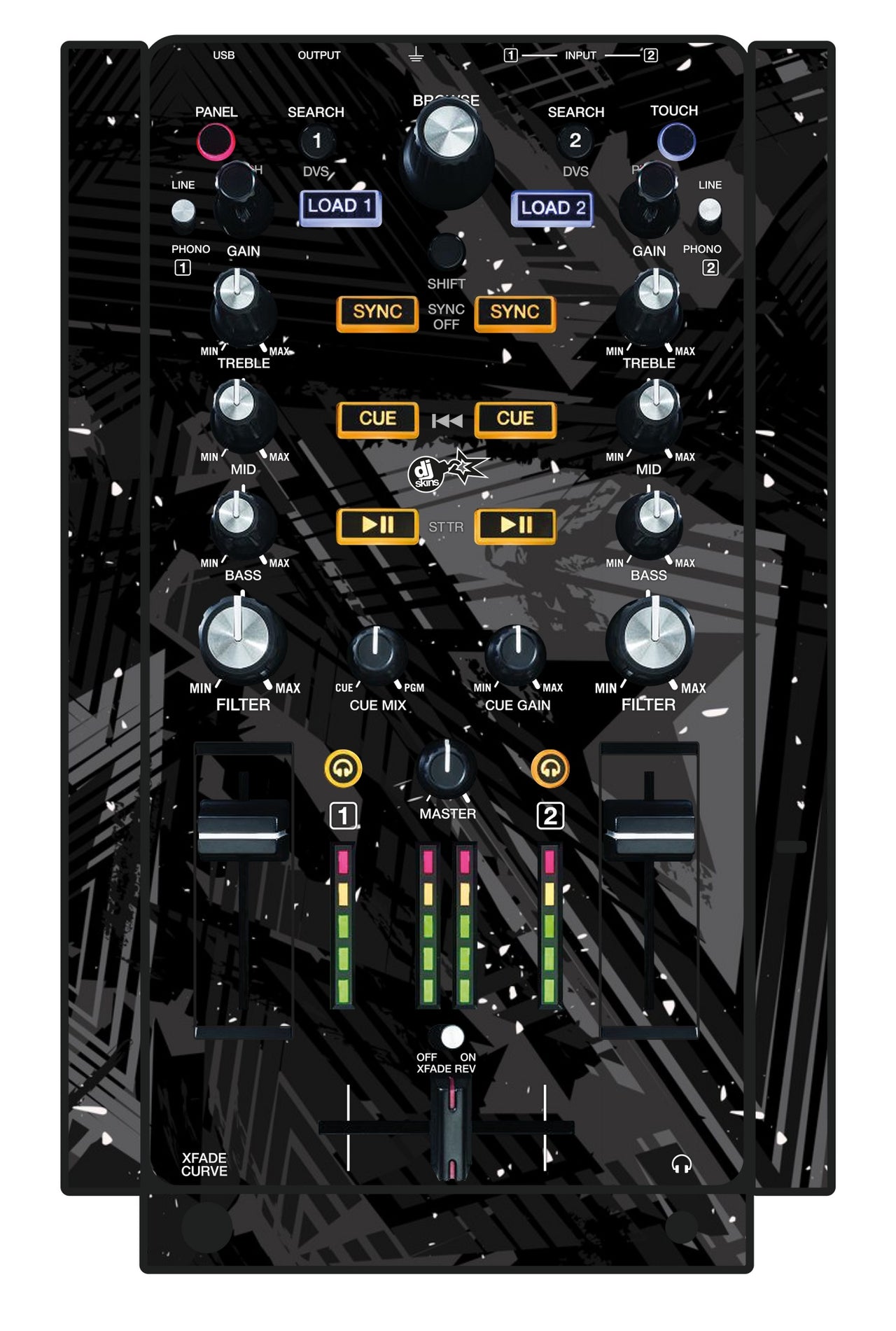 Akai Pro AMX Skin Ridge Black