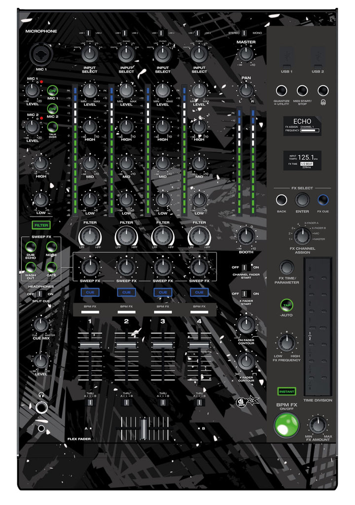 Denon DJ X 1850 Skin Ridge Black