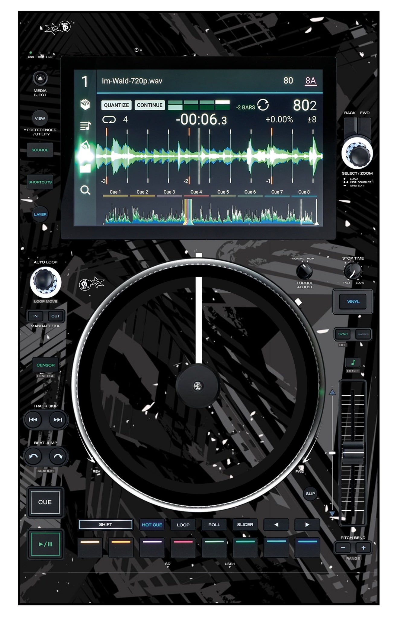 Denon DJ SC 6000 M Skin Ridge Black