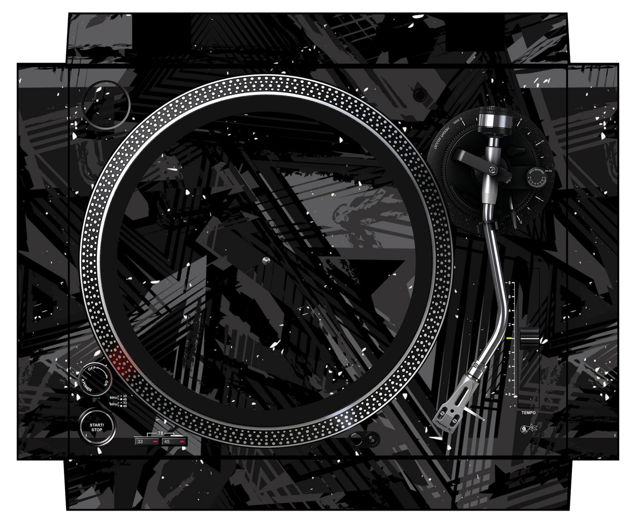 Pioneer DJ PLX 500 Skin Ridge Black