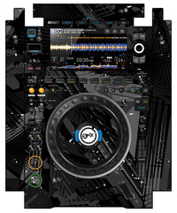 Pioneer DJ CDJ 3000 incl. SIDES Skin Ridge Black