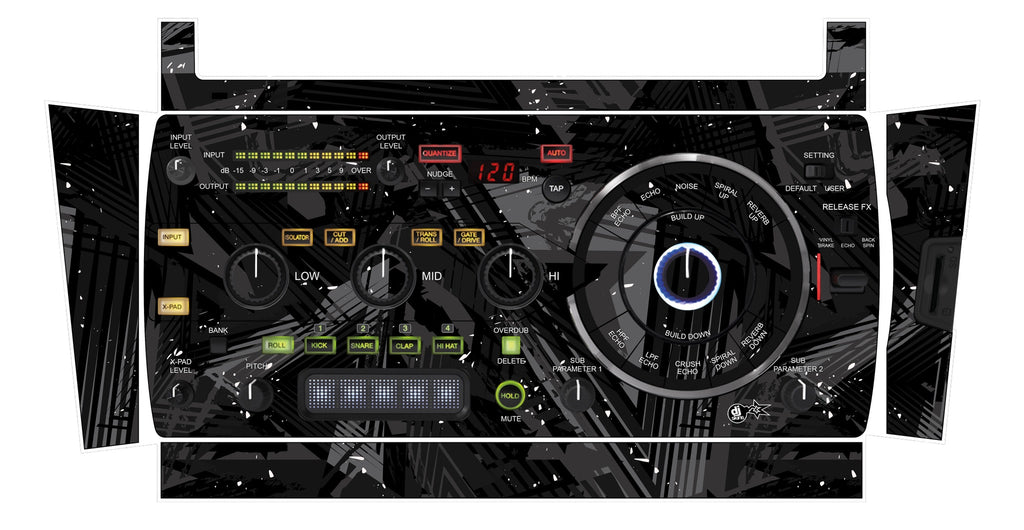 Pioneer DJ RMX 1000 Skin Ridge Black