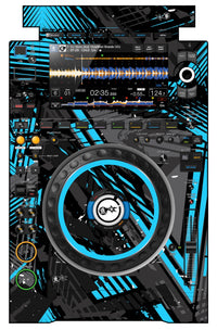 Pioneer DJ CDJ 3000 Skin Ridge Blue Light