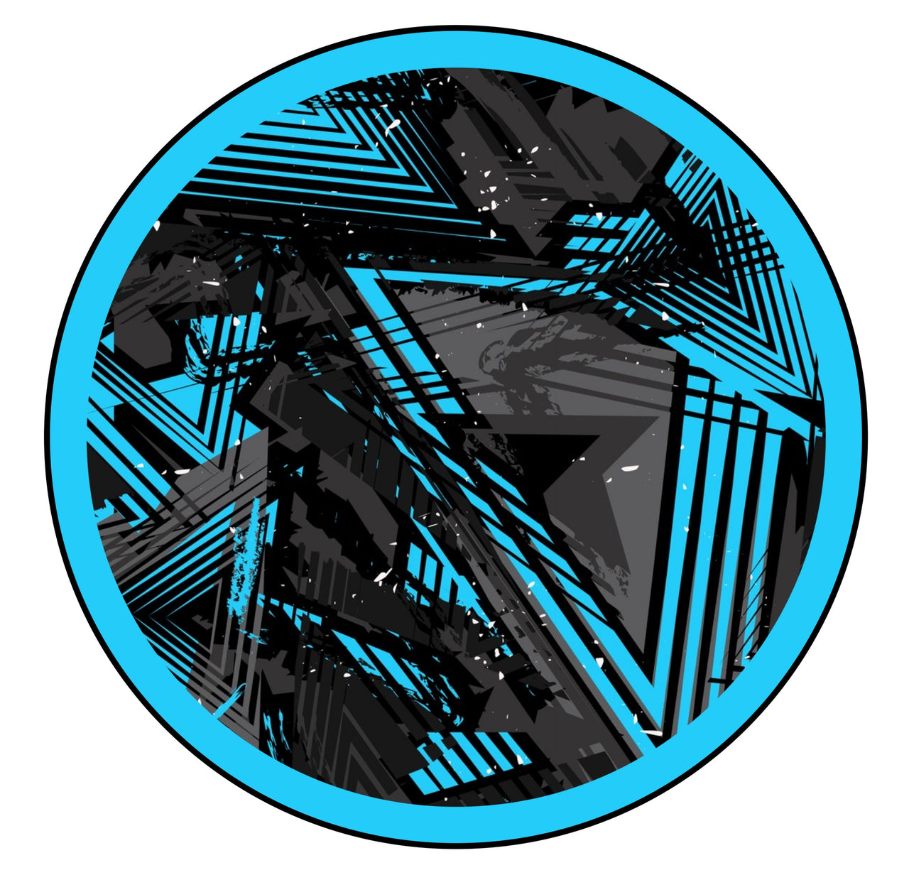 Universal Slipmat 12 Inch Skin Ridge Blue Light