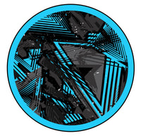 Universal Slipmat 12 Inch Skin Ridge Blue Light