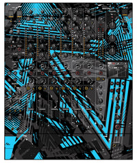 Pioneer DJ DJM V10 LF Skin Ridge Blue Light
