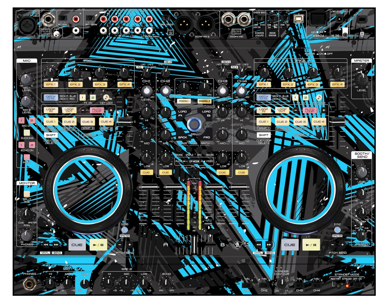 Denon DJ MC 6000 Skin Ridge Blue Light