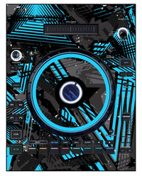 Denon DJ LC 6000 Skin Ridge Blue Light