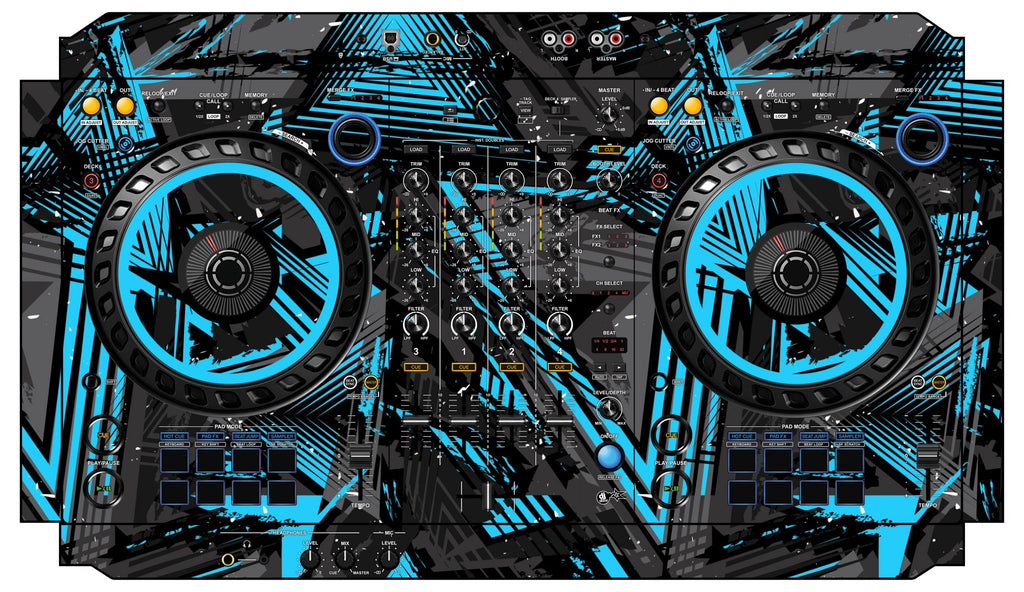 Pioneer DJ DDJ FLX6 Skin Ridge Blue Light