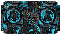 Pioneer DJ DDJ FLX6 Skin Ridge Blue Light