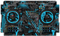Pioneer DJ DDJ FLX10 Skin Ridge Blue Light