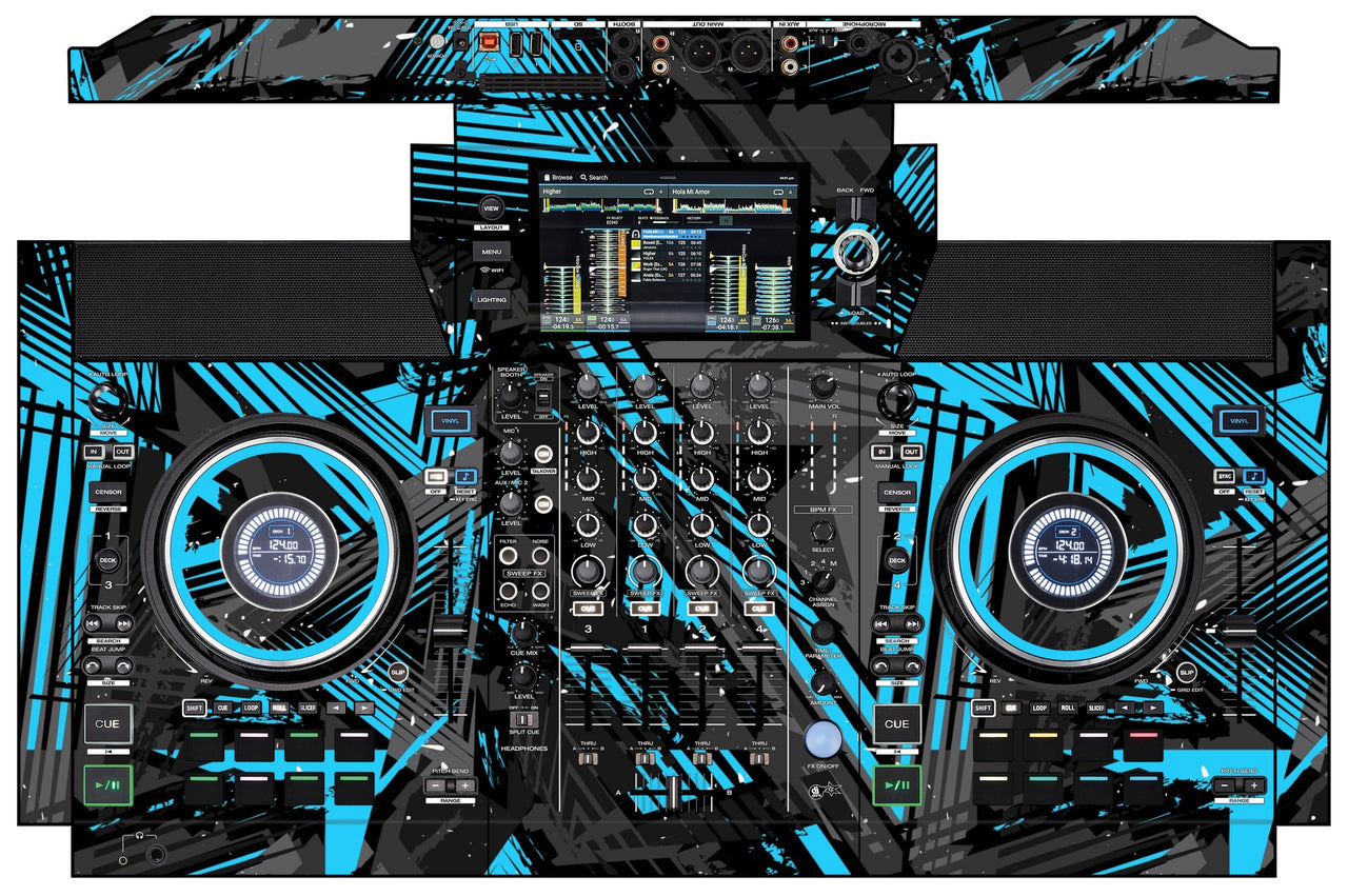 Denon DJ SC Live 4 Skin Ridge Blue Light