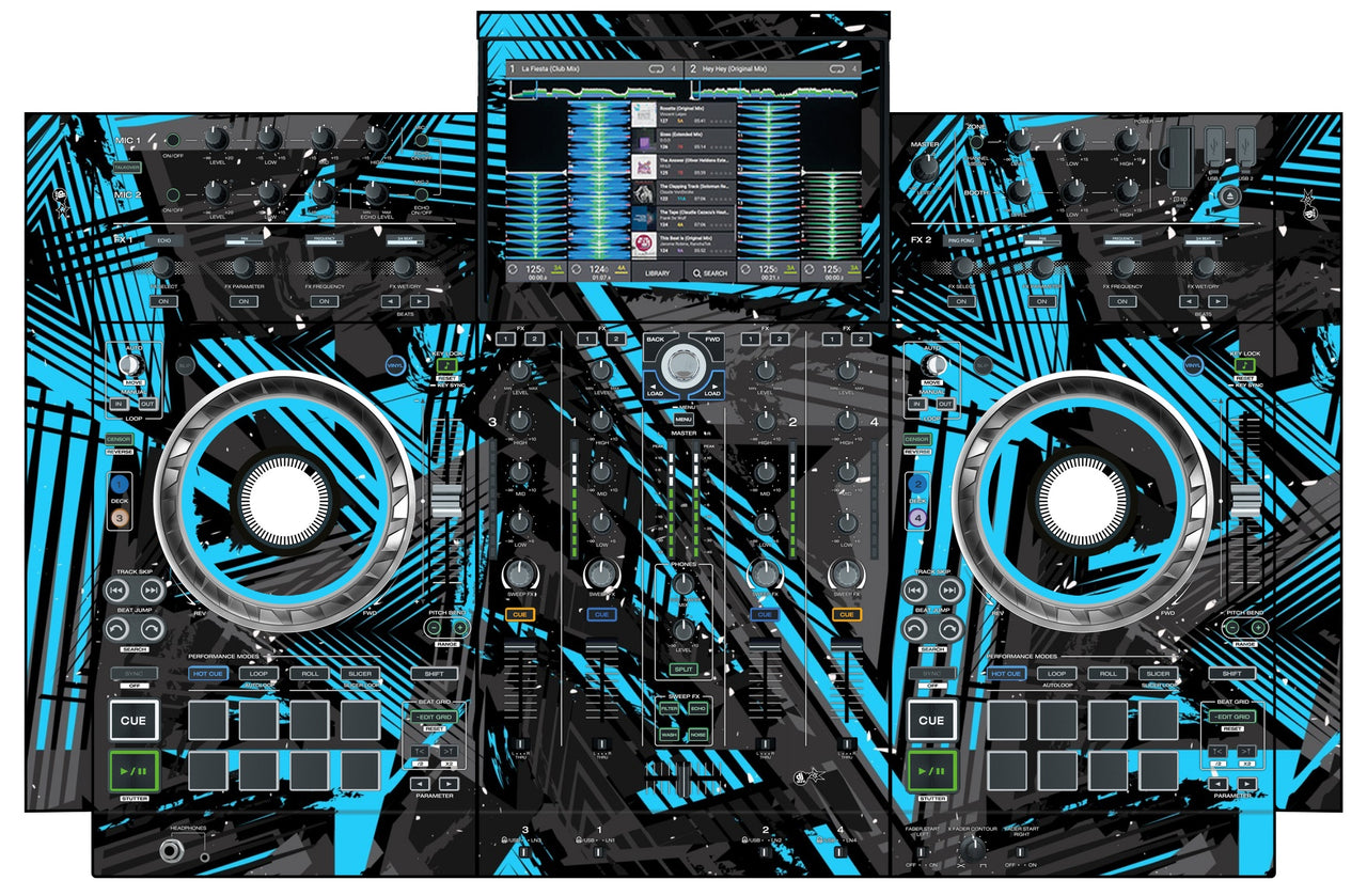 Denon DJ PRIME 4 Skin Ridge Blue Light