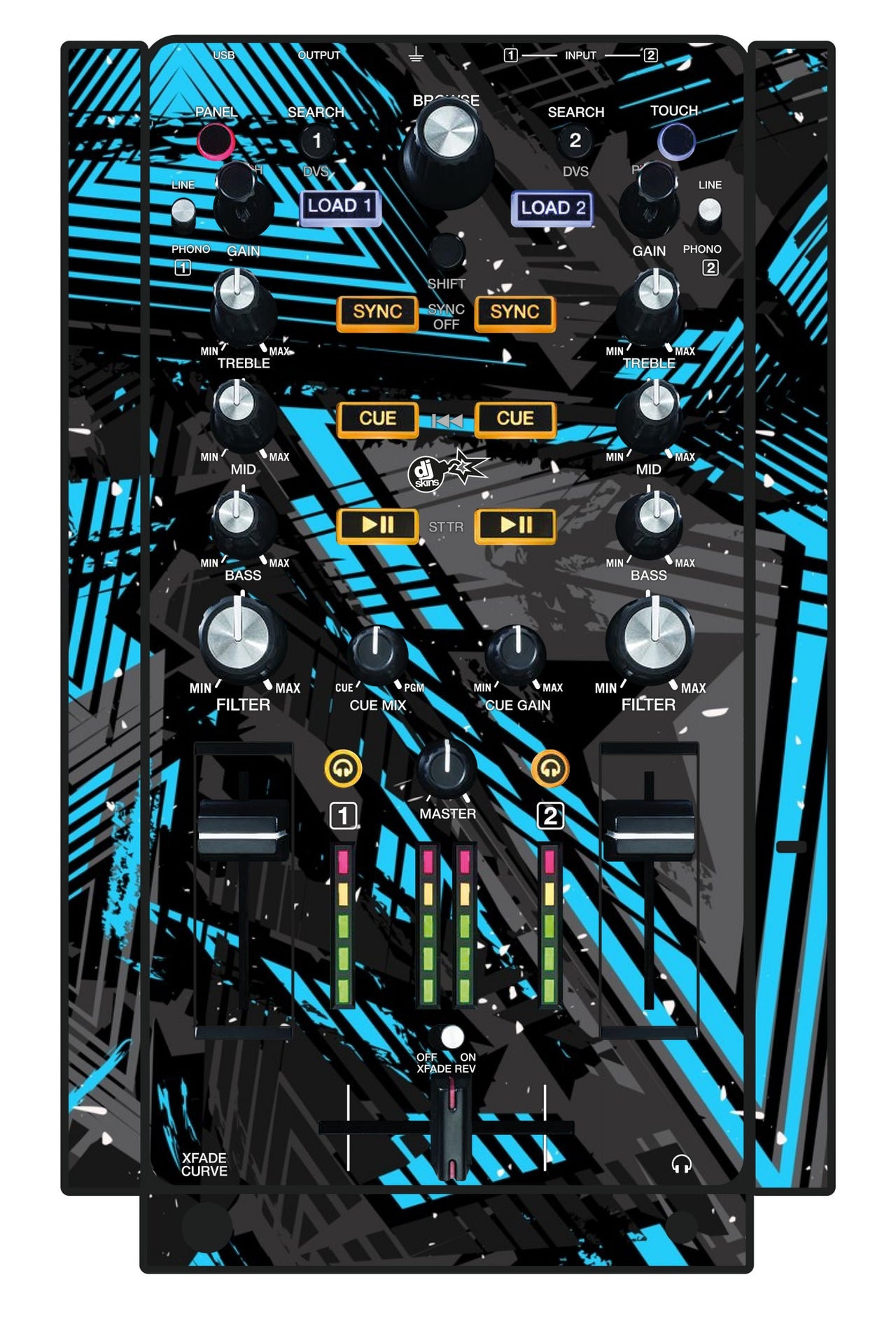 Akai Pro AMX Skin Ridge Blue Light