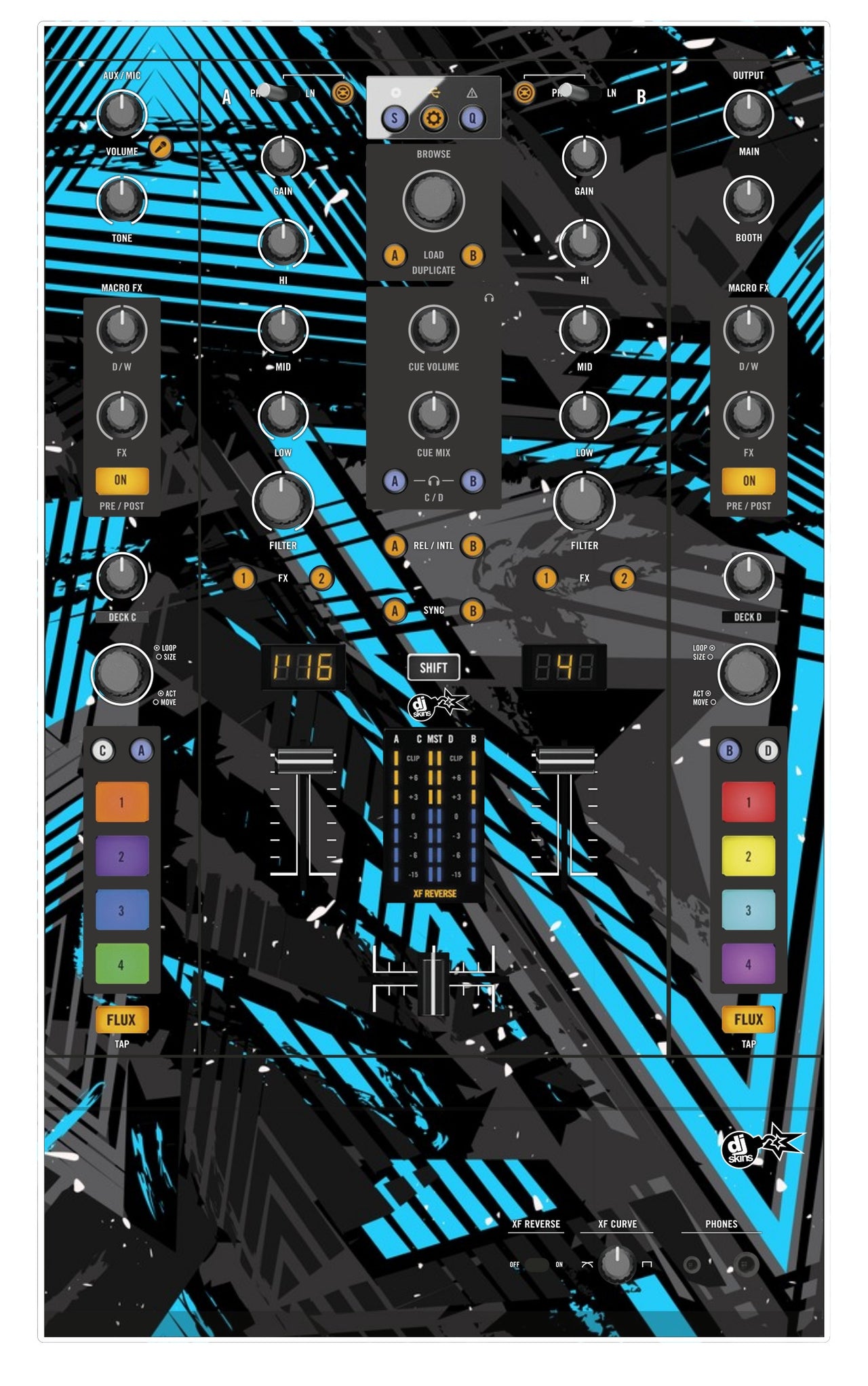 Native Instruments Z2 Skin Ridge Blue Light