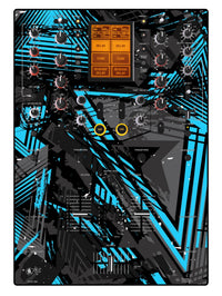 Pioneer DJ DJM 909 Skin Ridge Blue Light