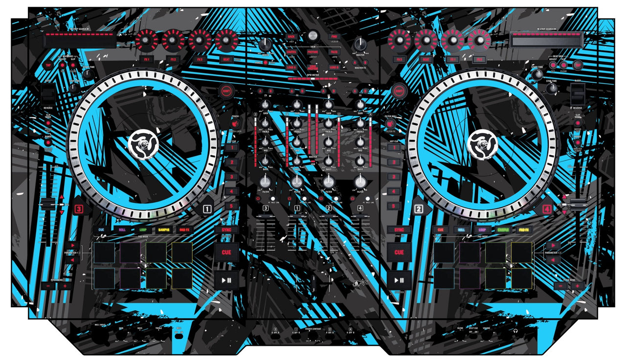 Numark NS 7 II Skin Ridge Blue Light