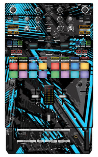 Pioneer DJ DJM S7 Skin Ridge Blue Light