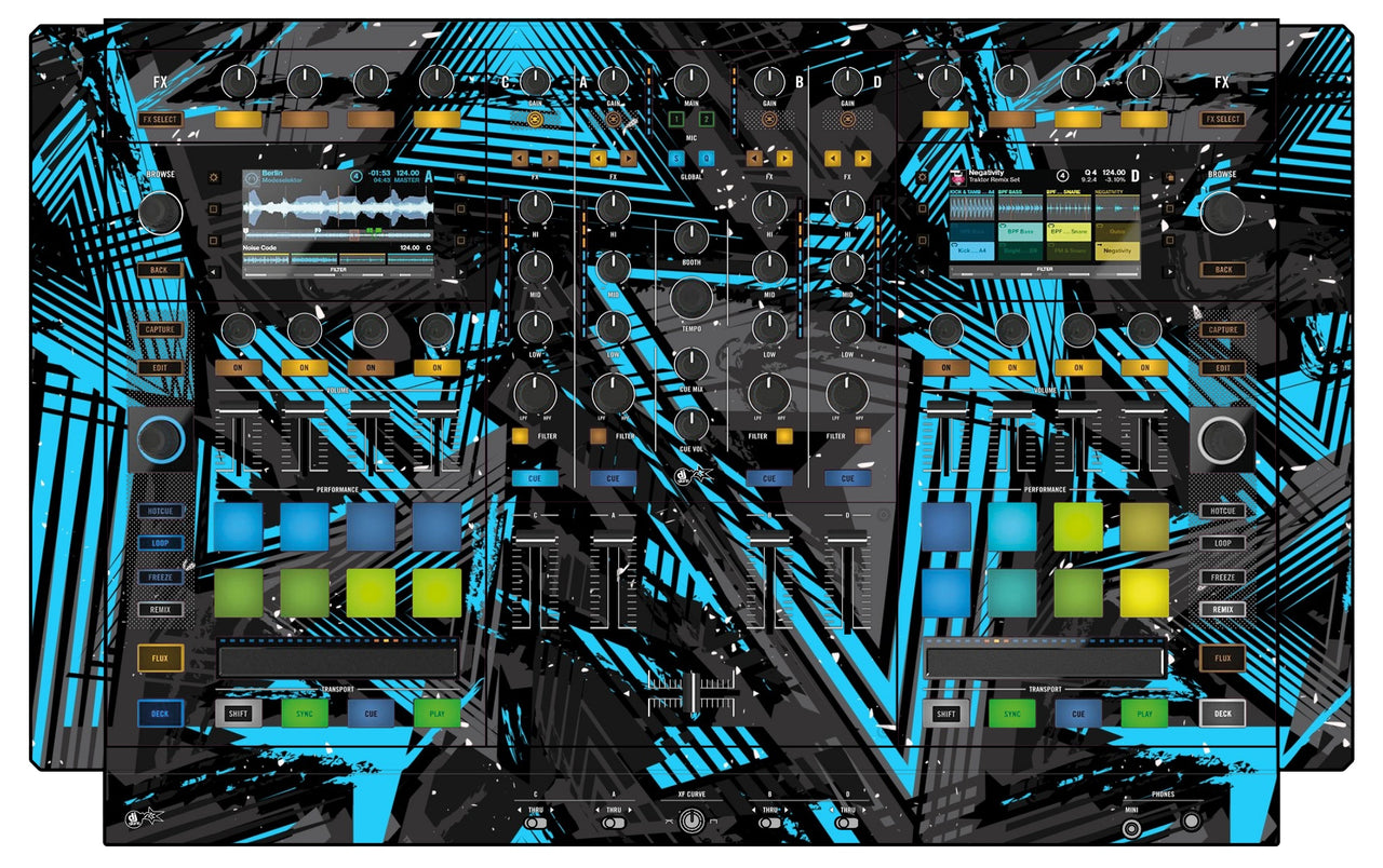 Native Instruments S8 Skin Ridge Blue Light