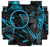Numark PT 01 incl. Sides Skin Ridge Blue Light