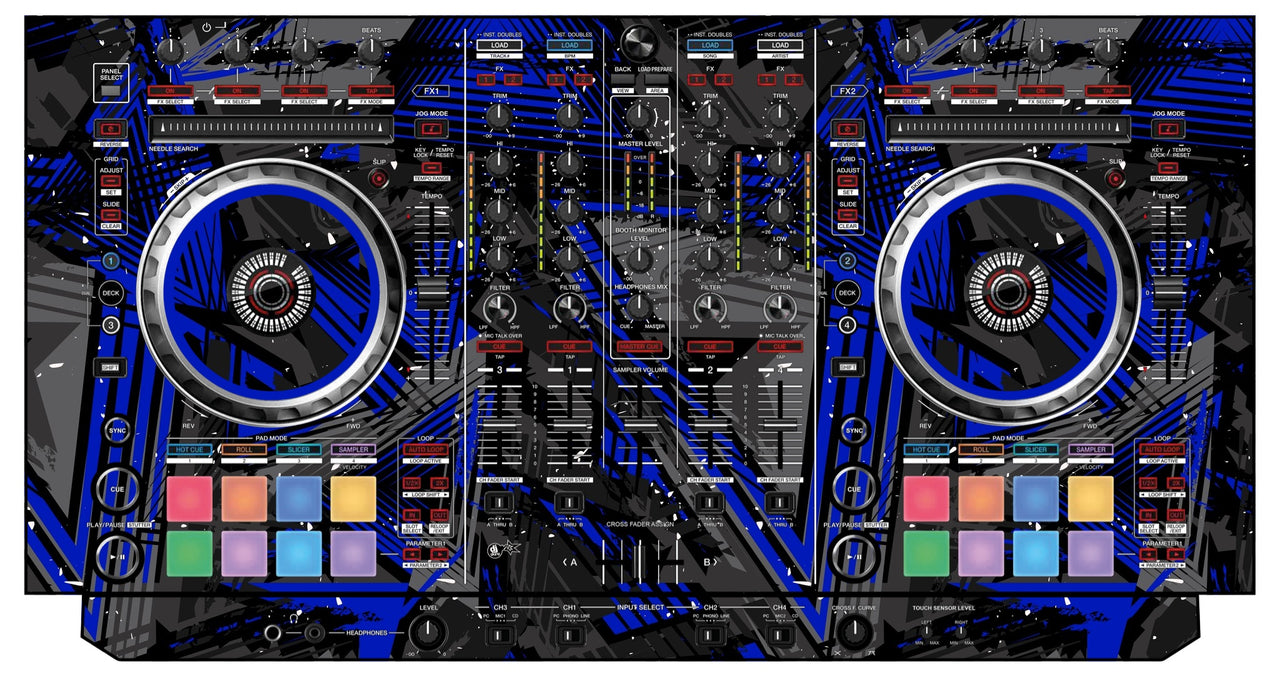 Pioneer DJ DDJ SX Skin Ridge Blue