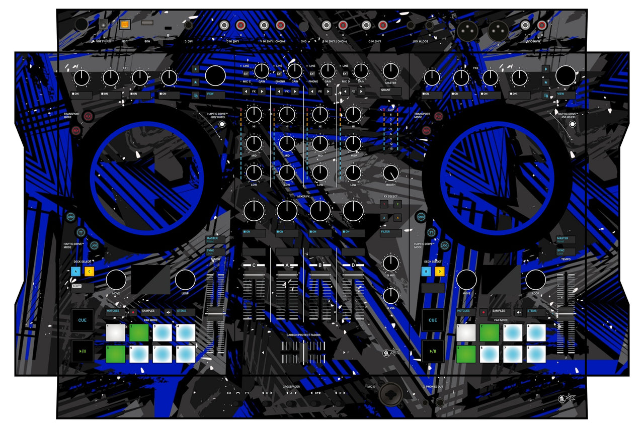 Native Instruments S4 MK3 Skin Ridge Blue