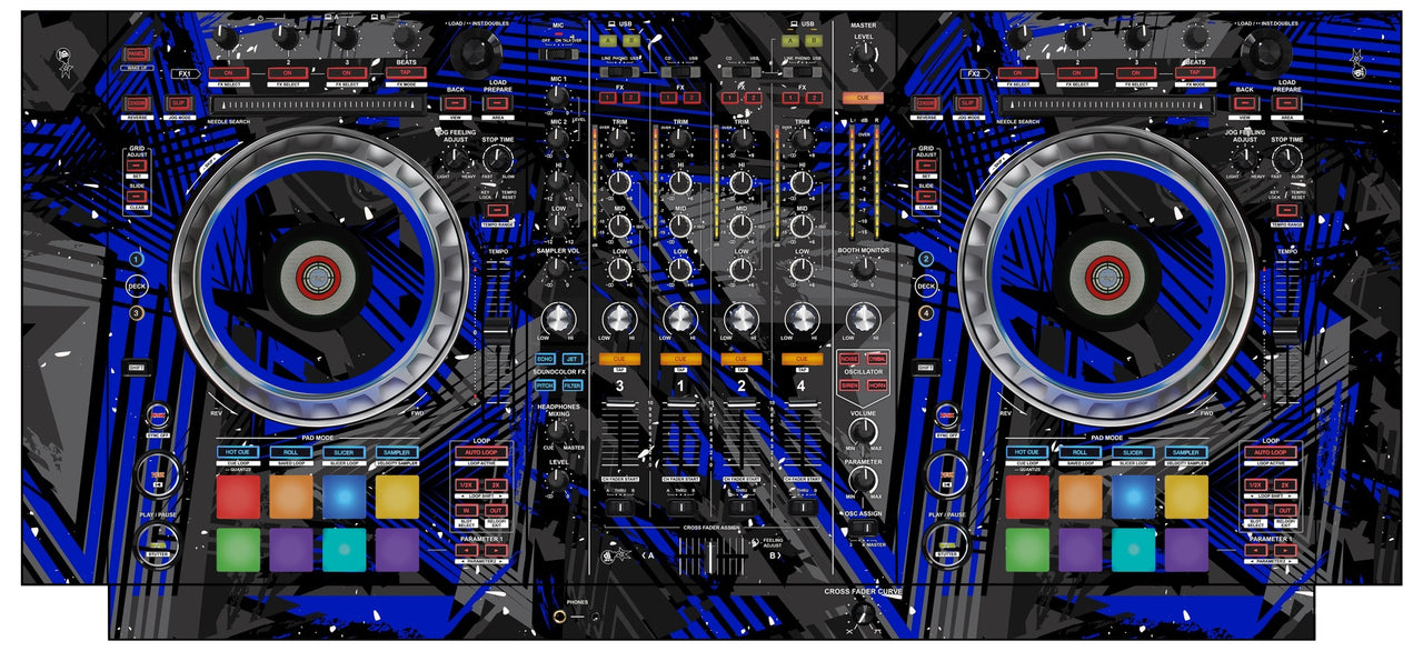 Pioneer DJ DDJ SZ Skin Ridge Blue