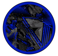 Universal Slipmat 12 Inch Skin Ridge Blue