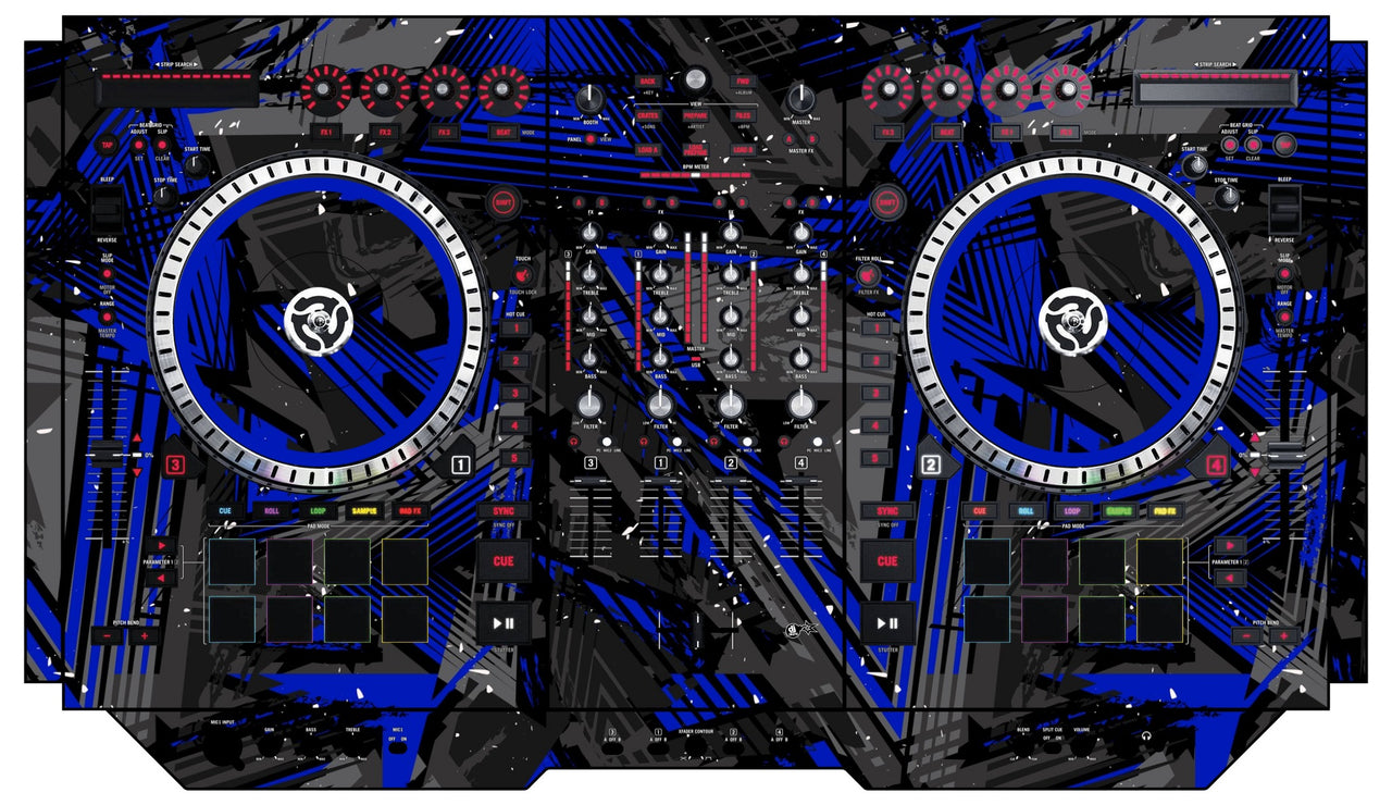 Numark NS 7 II Skin Ridge Blue