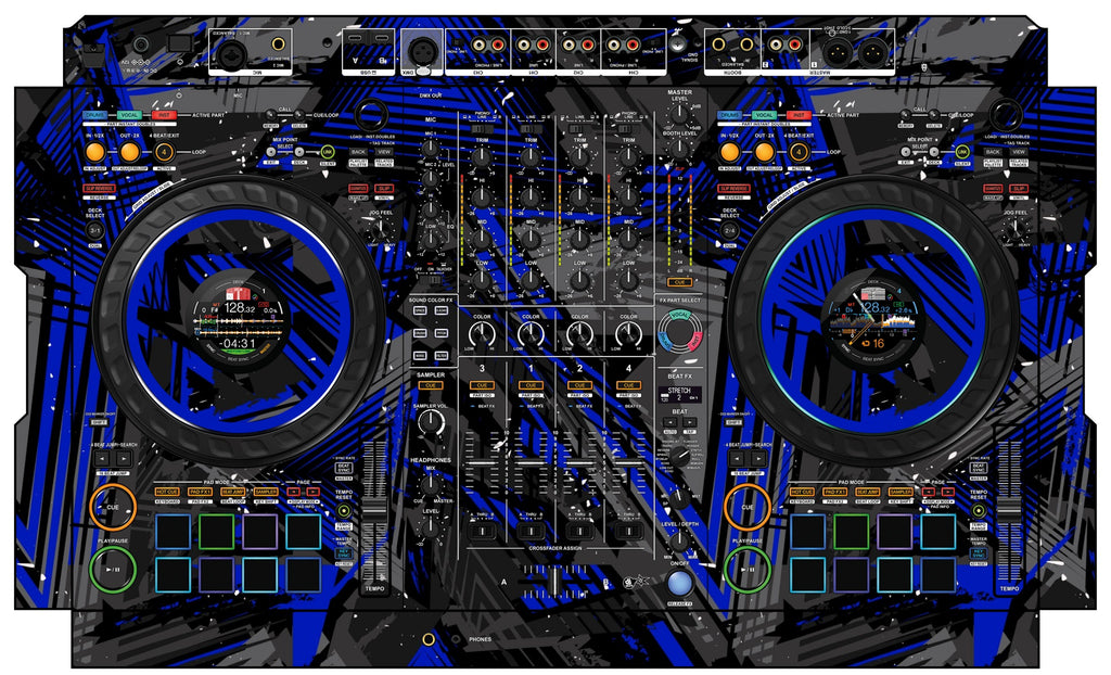 Pioneer DJ DDJ FLX10 Skin Ridge Blue