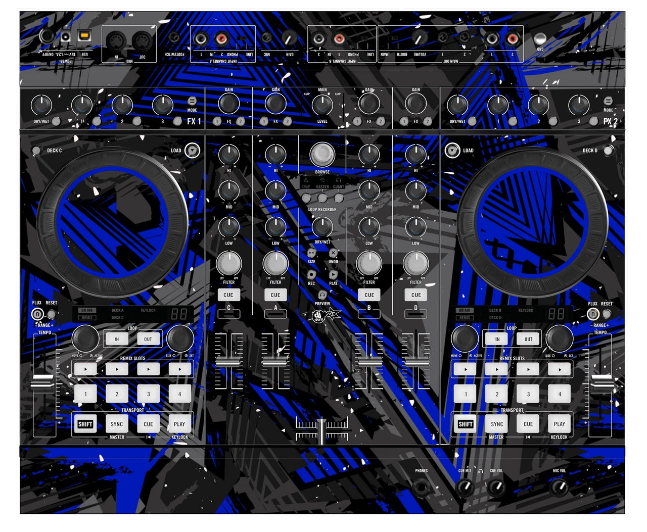 Native Instruments S4 MK2 Skin Ridge Blue